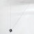 Collar Cadena Plata 925 Flor Onix y Zircones en internet
