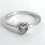Anillo De Plata 925 Zircones Modelo Corazón