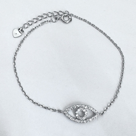 Pulsera Plata 925 Ojito Protección