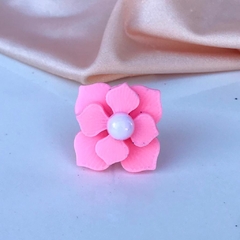 Enfeite de biscuit (Flor rosa claro 2)