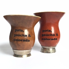 Cuia de Porongo Gravada a Laser (Guria, gaúcha e colorada)