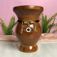 Choker/Pulseira de Cuia Olho Grego