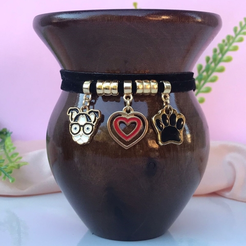 Choker/Pulseira de Cuia Cachorro