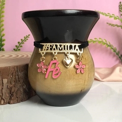 Choker/Pulseira de Cuia Família Fé