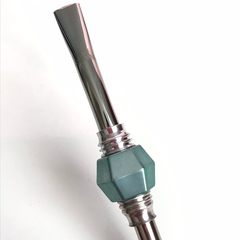 Bomba com pedra e bojo fixo (Verde metálico) - comprar online