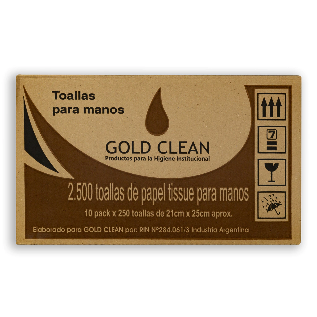 TOALLAS INTERCALADAS GOLD BLANCA SENIOR -21 X 25 CM-X 2500 U