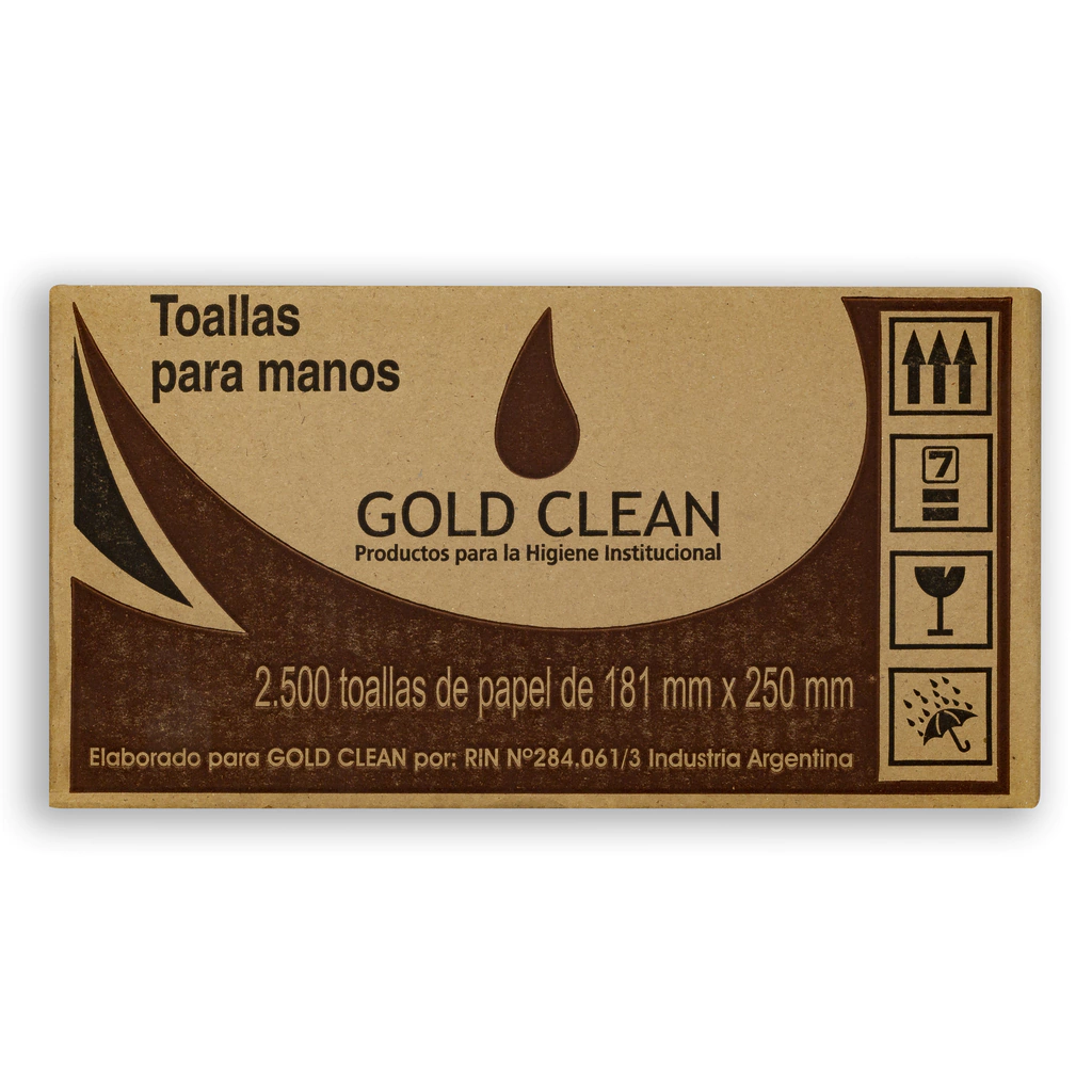 TOALLAS INTERCALADAS GOLD BEIGE INTERMEDIA-21 X 25 CM-X 2500 U