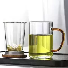 TAZA DE TE CON TAPA MAS INFUSOR - comprar online