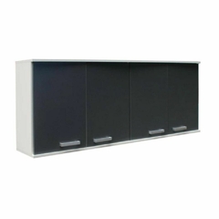 Alacena 4 Puertas Ancho 1,60 Mts color Gris Grafito 3043 Platinum