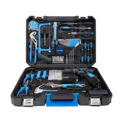 Set Herramientas Manuales + Taladro Inalámbrico 142 Pzas PowerKit 800 Blaupunkt - comprar online
