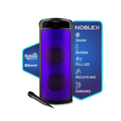 Bafle Potenciado Bluetooth Led 3200 Watts MNT490F Noblex