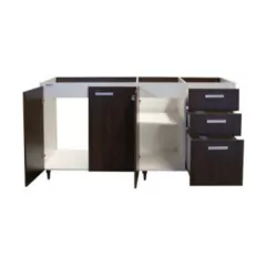 Bajo Mesada 3 Puertas Ancho 1,60 Mts Color Tabaco 3007 Platinum - comprar online