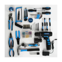 Set Herramientas Manuales + Taladro Inalámbrico 142 Pzas PowerKit 800 Blaupunkt en internet