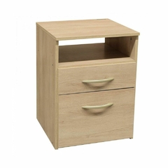 Mesa de Luz 1 Cajón y 1 Puerta Color Savanna 962 Platinum - comprar online