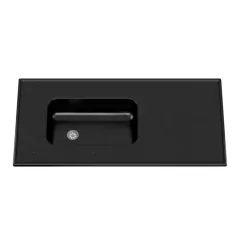 Mesada de Cocina 1,20 x 0.60 Mármol Sintético Negra Durafort