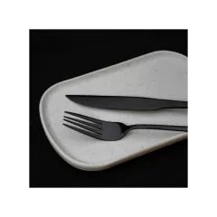 Set de Cubiertos 24 Piezas New York Black Larhaus - tienda online