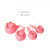 Conjunto 8 peças de Xicaras e Colheres Medida Medidoras na cor rosa com cortadores embutidos - Panelinha Rosa | Utensílios de Cozinha e Confeitaria