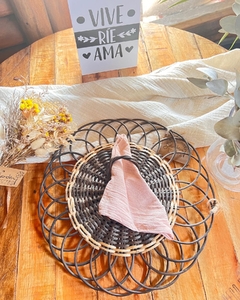 Plato de sitio y porta servilleta