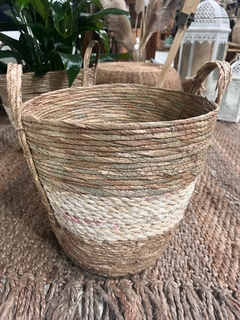 Cesta fibra natural