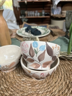 COMPOTERA DE CERAMICA FLORES