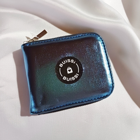 BILLETERA POCKET METALIZADA AZUL