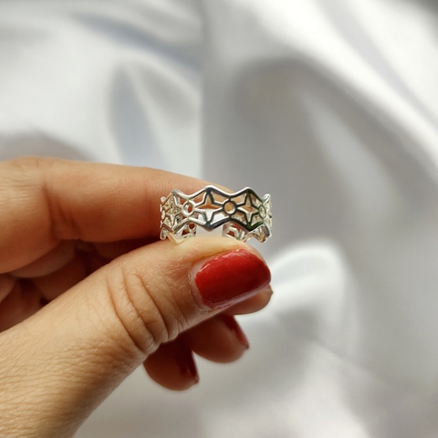ANILLO AHAVA (T. 18) AC. BLANCO