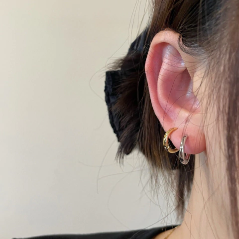 AROS LISOS LARGE PLATA (X2)