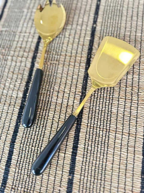 Espatula de acero y ceramica dorado/negro MISHKA - comprar online