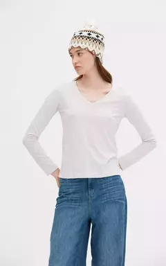 Remera Ml V Bianca