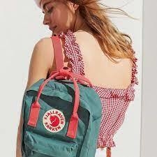 Kanken Mini Frost Green Peach Pink - comprar online