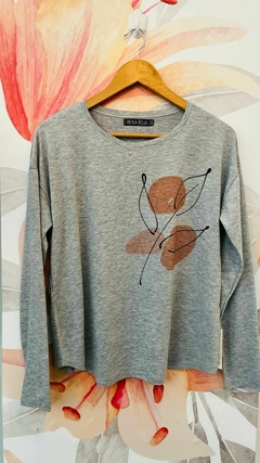Remera Australia manga larga gris - tienda online