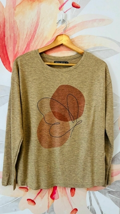 Remera Australia manga larga tostado - tienda online