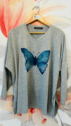 Remeron Bali manga larga gris - tienda online