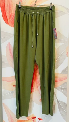 Pantalón fibrana liso - comprar online