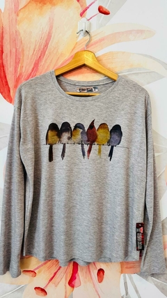 Remera Australia manga larga gris en internet