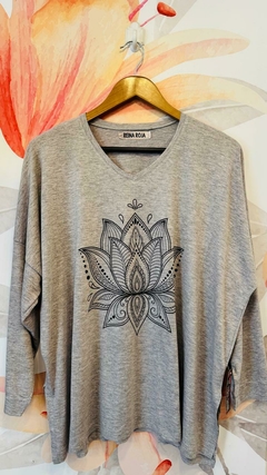 Remeron Bali manga larga gris - comprar online