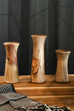 CANDELABRO DE MADERA - comprar online