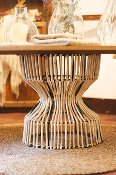 Mesa Ratona Fibras Naturales Oval - comprar online