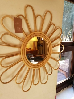 Espejo Redondo Flor