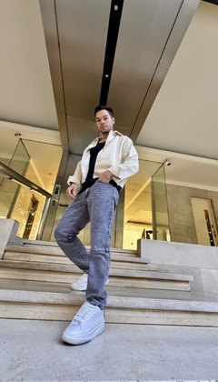 Imagen de Pantalon Mom gris