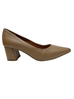Scarpin em Couro Bege Marlines Ref 6274