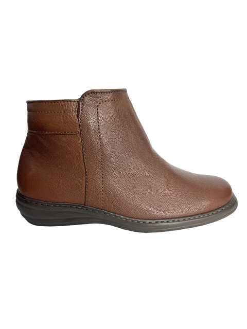 Bota Cano Curto em Couro Caramelo Mironelli Myky Ref 5972
