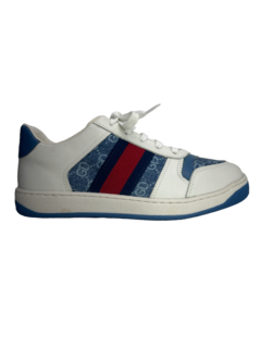 Tênis em Couro Branca Jeans Giulia Domna Ref 0107003
