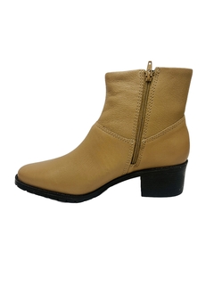 Bota Couro Cano Curto Bege Bottero Ref 360507 - comprar online
