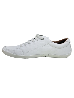 Tênis em Couro Branco AmandaFlex Ref 1017 - comprar online