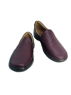 Tênis Slip on Couro Vinho Levecom Ref 10007 - loja online