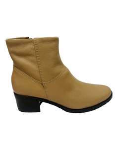 Bota Couro Cano Curto Bege Bottero Ref 360507