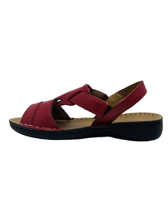 Sandália em Couro Vermelha Levecomfort Ref 10355 - comprar online