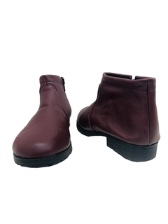 Bota Couro Cano Curto Vinho Perte Myky Ref 01 - Myky Store