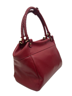 Bolsa Media Couro Soft Vinho Claro Smart Bag Ref 72027 - comprar online